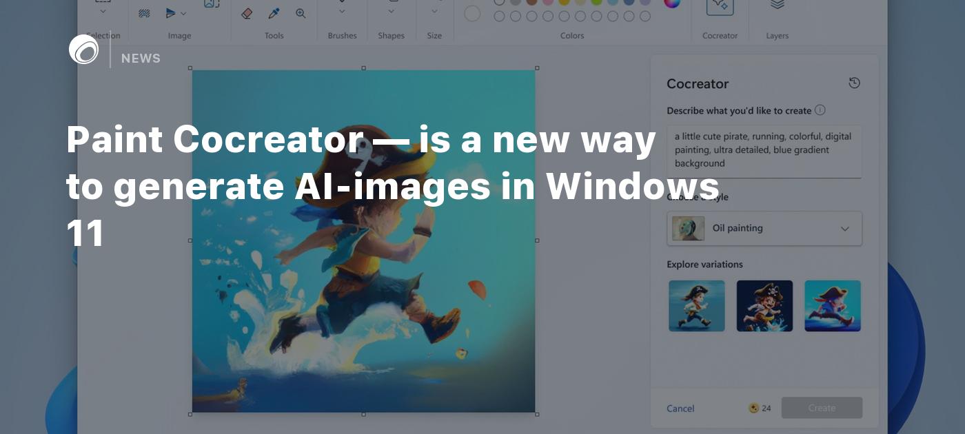 Paint Cocreator — is a new way to generate AI-images in Windows 11 ...