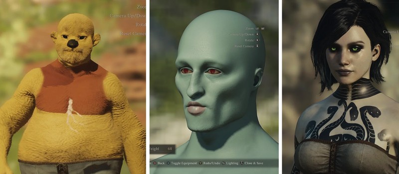 Gamers have shared their creations in Dragon's Dogma 2 character editor